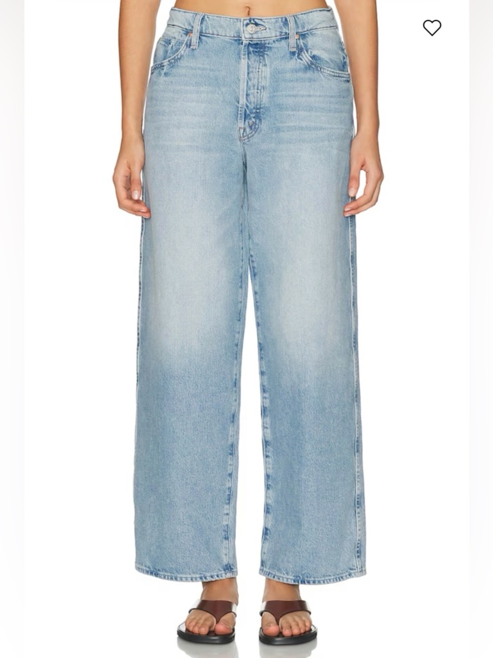 Mother Superior Denim The Delinquent Button Nerdy Wide Leg This is How I Roll 28